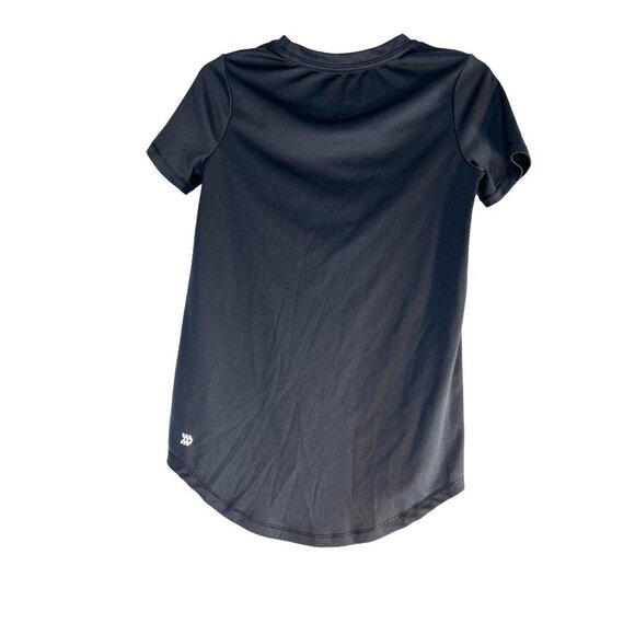 All in Motion Girls Athletic Graphic Top Hi Lo Hem Black/Gold Size M 7/8 - Picture 2 of 5